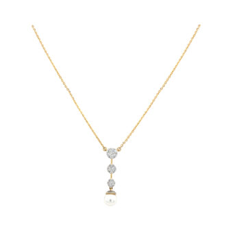 18KT Rose Gold Classy Diamond Pendant | Pachchigar Jewellers