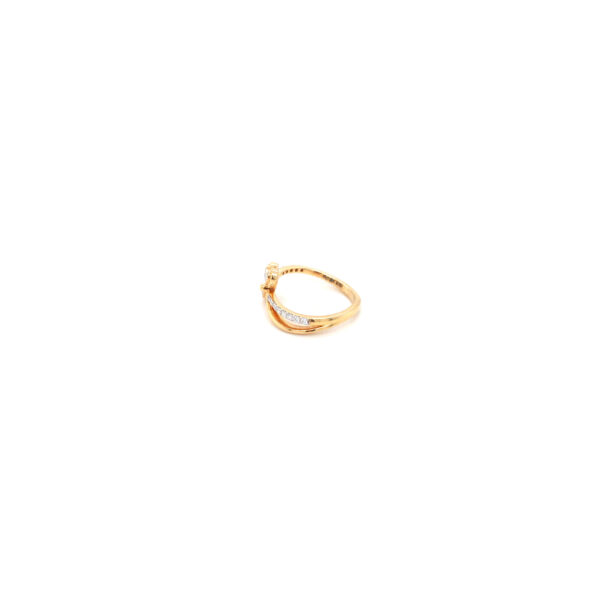 18KT Rose Gold Fancy Diamond Ring |pachchigar Jewellers