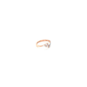 18KT Rose Gold Delicate and Fancy Diamond Ring