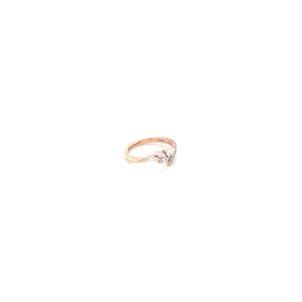 18KT Rose Gold Delicate and Fancy Diamond Ring