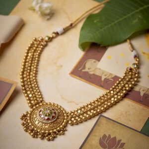 22K Antique Gold Traditional Heritage Jewelry for Women