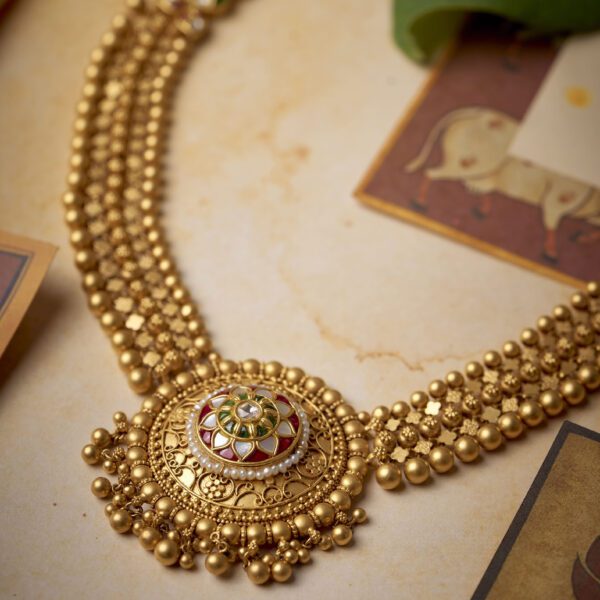 22K Antique Gold Traditional Heritage Jewelry for Women