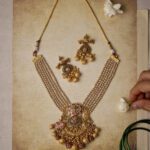 22K Temple Gold  Bridal Set | Antique Jewelry with Jhumkas