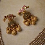 22K Temple Gold  Bridal Set | Antique Jewelry with Jhumkas
