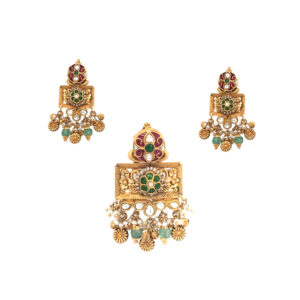 Traditional 22KT Gold Pendant for Women|Pachchigar Jewellers