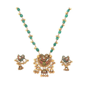 Buy 22KT Gold Pendant Set Online | Pachchigar Jewellers