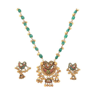 Buy 22KT Gold Pendant Set Online | Pachchigar Jewellers