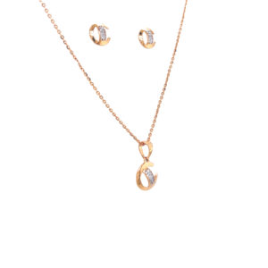 Gold Jewellery - Pandent Set 18 KT  Rose gold