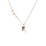 18K Rose Gold Stunning Cinderella Pendant chain