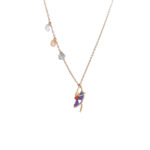 18K Rose Gold Stunning Cinderella Pendant chain