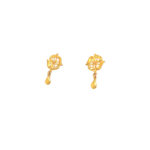 22K Fancy Swastik Earring with Drop Hanging for Daily Wear| Pachchigar Jewellers