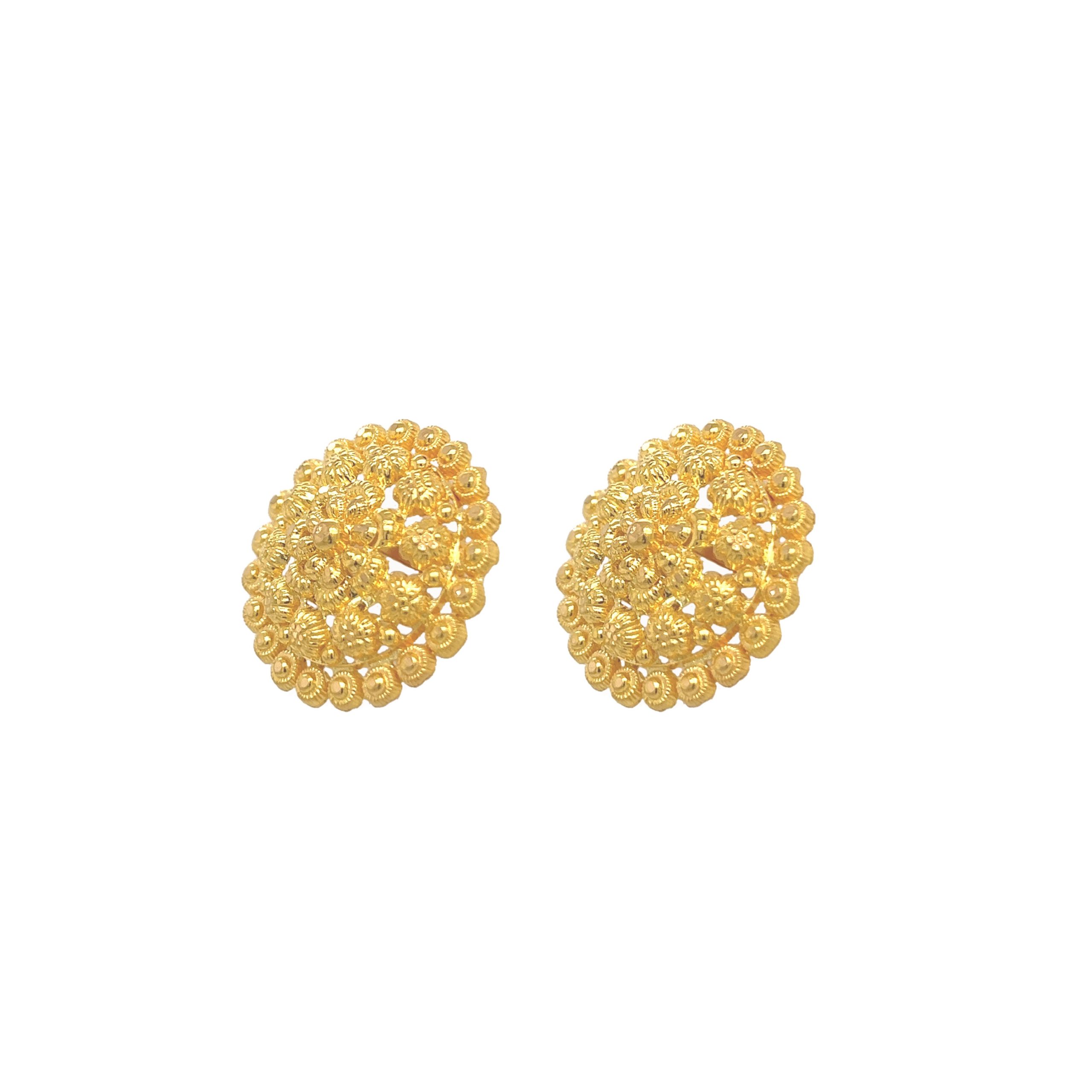 Roop Darshan - 🥰Beautiful 22ct Gold Stud Earrings 🥰 Secure... | Facebook