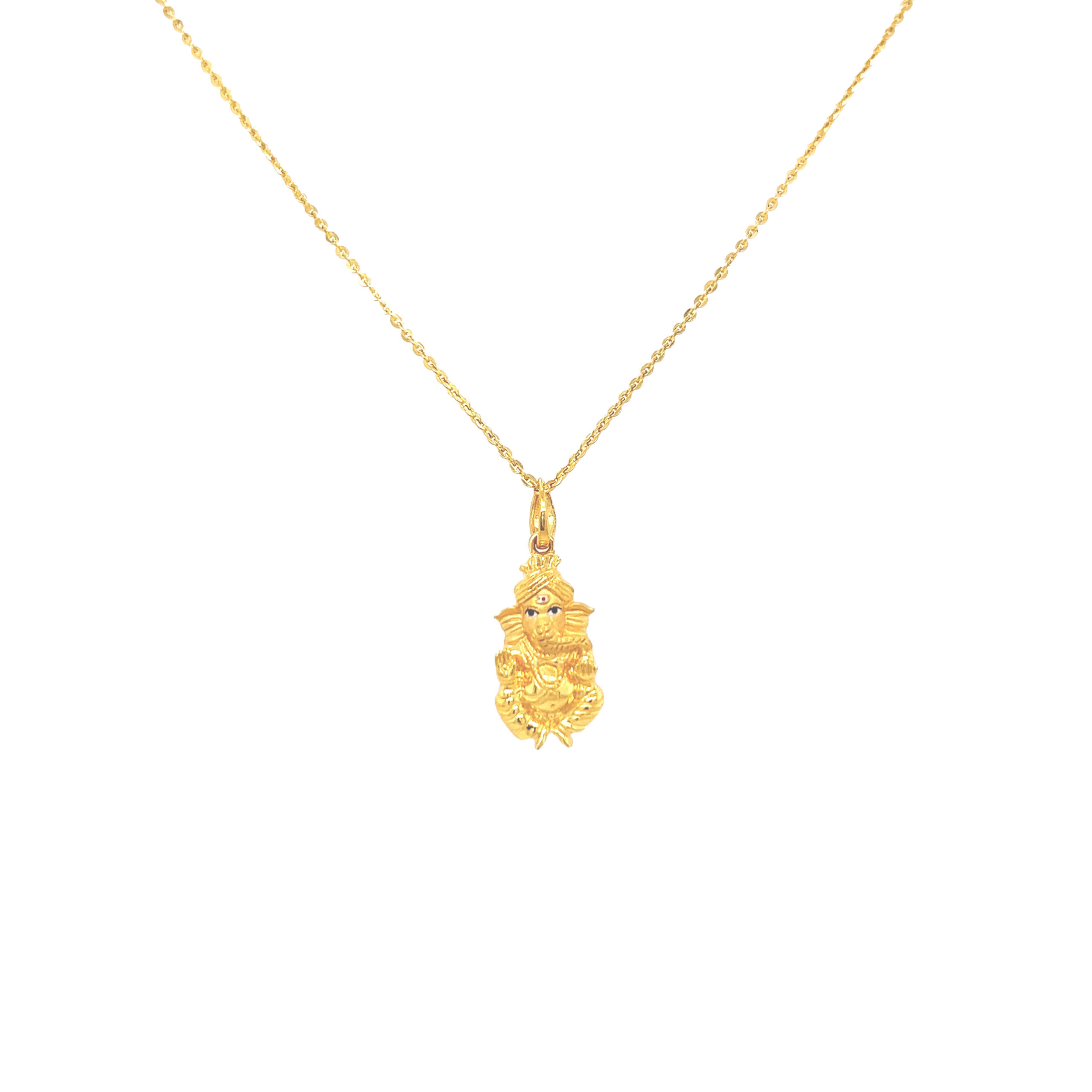 GOLDGIFTIDEAS 22K Gold Om Krishna Pendant, Gold Locket for Men/Women,  Krishna Locket Gold