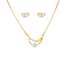 22KT Majestic Gold Pendant And Earrings Set