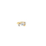 22K Yellow Gold American Diamond Ladies Ring