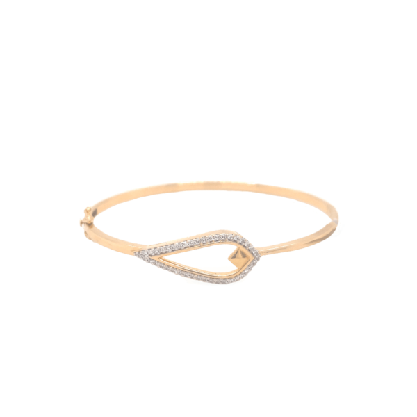 18K Yellow Gold Armlet Lab Diamond Bracelet | Pachchigar Jewellers