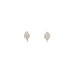 18K Yellow Gold Tapered Diamond Stud Earring | Pachchigar Jewellers