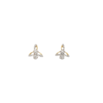 18K Triofan Design with 7 Diamond Nakshatra Pattern Earring