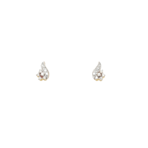 Sparkling Diamond And Gold Drop Earrings