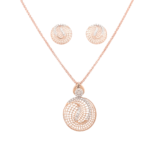 18KT Round diamond pendent set | Pachchigar Jewellers