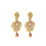 22K Antique Jadtar  Earrings for Traditional Occasional Wear