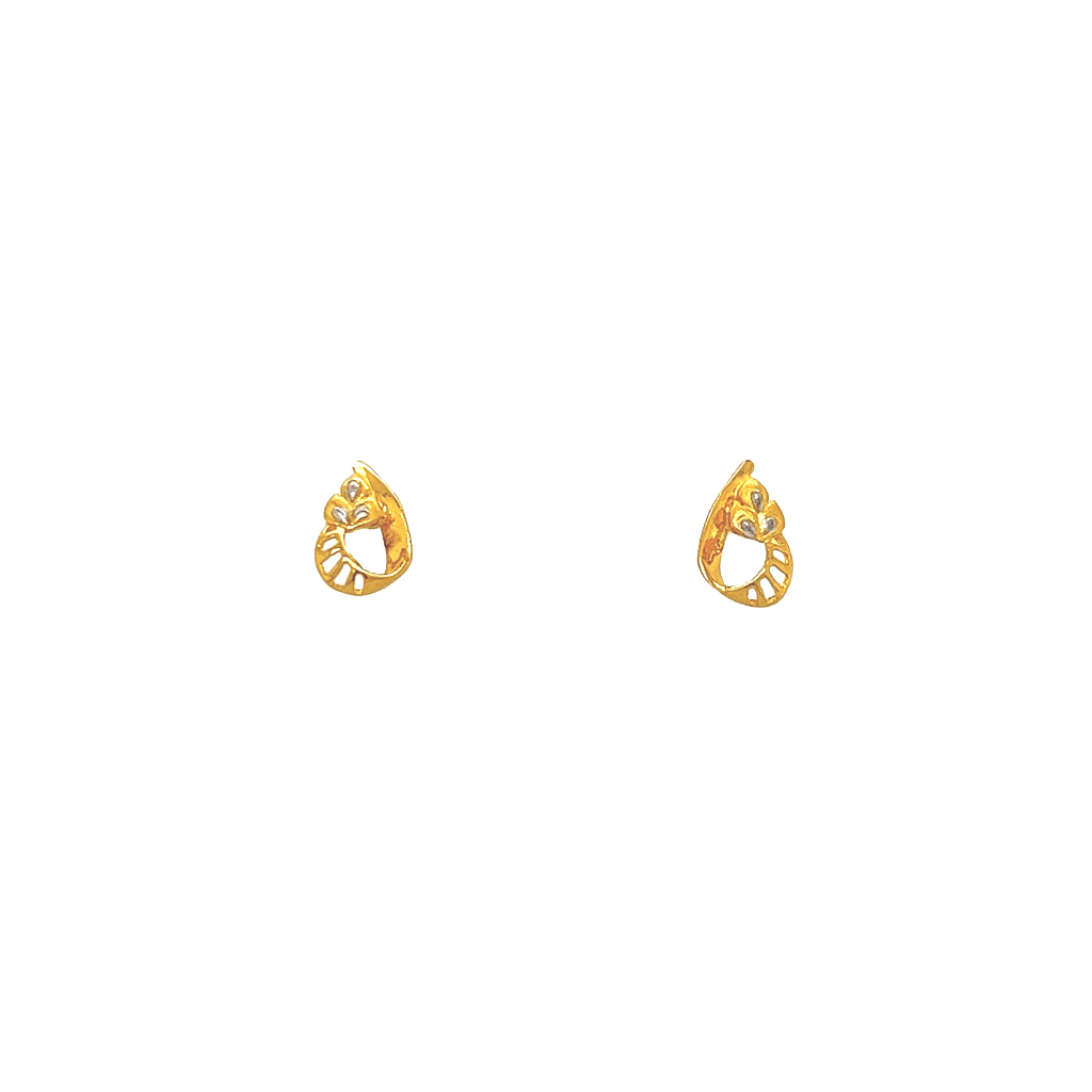 3 Grams Gold Earrings New design Model - from GRT Jewellers - YouTube | Gold  earrings models, Simple gold earrings, Gold earrings designs