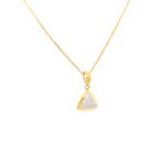 22K Gold Triangle Pendant