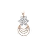 18k Rose Gold Elegant Diamond Pendant | Pachchigar Jewellers