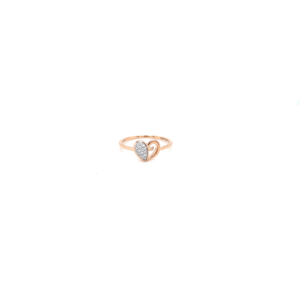 Symbol of love (heart shaped) diamond ring