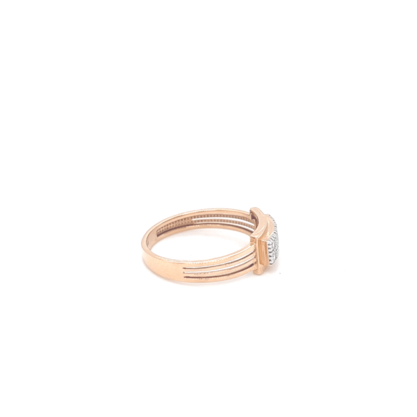 18k Rose Gold Fancy Diamond Ring For Mens | Pachchigar Jewellers