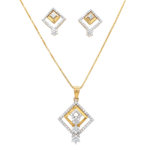 18k Gold Diamond Pendant Set | Pachchigar Jewellers