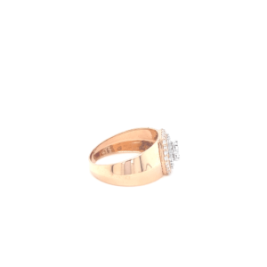 18K Rose Gold Engagement Diamond Ring For Mens | Pachchigar Jewellers