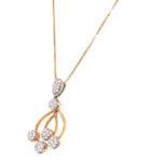 18K Rose Gold Sparkling Diamond Pendant | Pachchigar Jewellers