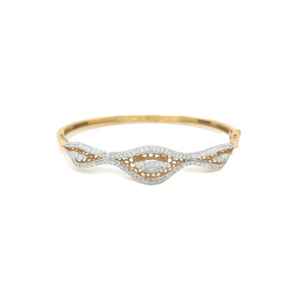 Gold Plated Stone - Studded Diamond Bracelet