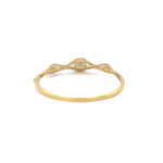 18KT Yellow Gold Stiff Diamond Bracelet