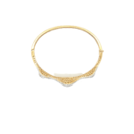 18KT Yellow Gold Stiff Diamond Bracelet