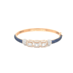 18KT Yellow Gold Sapphire and Diamond Bracelet