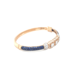 18KT Yellow Gold Sapphire and Diamond Bracelet