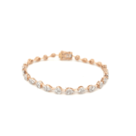 18KT Rose Gold Stunning Baguette Diamond Bracelet