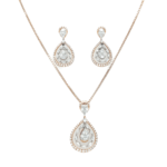 18k Delicate Diamond pendent set | Pachchigar Jewellers