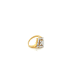 18K Yellow Gold Finley crafted diamond ring for Engagement