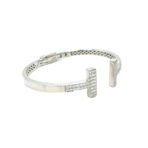 18KT White Gold Real Diamond Tennis Bracelet | Pachchigar Jewellers