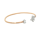 18KT Yellow Gold Floral Loop Diamond Bracelet | Pachchigar Jewellers