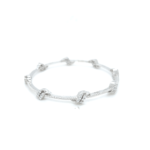 18KT White Gold Diamond Bangle - A Stunning Designer Piece