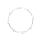 18KT White Gold Diamond Bangle - A Stunning Designer Piece