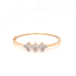 18KT Square Triangle Look Diamond Bracelet