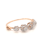 18KT Graduated Round Shape Diamond Bracelet