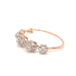 18KT Graduated Round Shape Diamond Bracelet