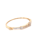 18KT Yellow Gold Diamond Bracelet For Ladies