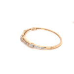 18KT Yellow Gold Diamond Bracelet For Ladies